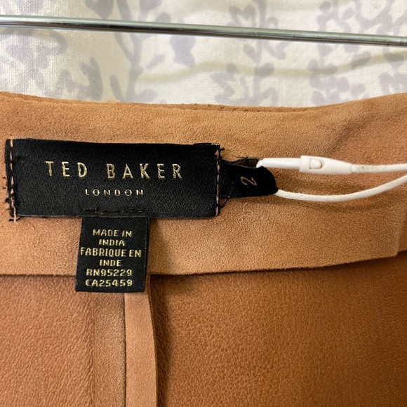 Ted Baker “Ursina” Suede Wrap Skirt Sz 4-6 - Picture 6 of 9